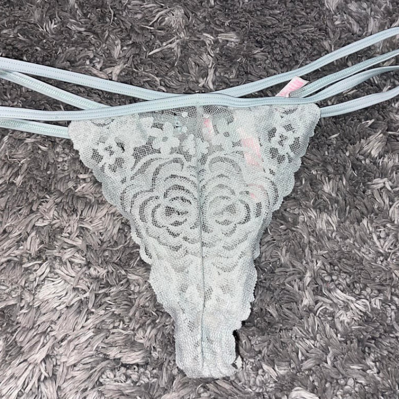 Green Lace Strappy Thong