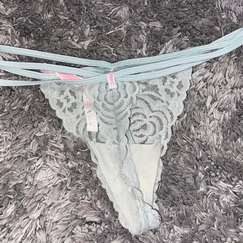 Green Lace Strappy Thong