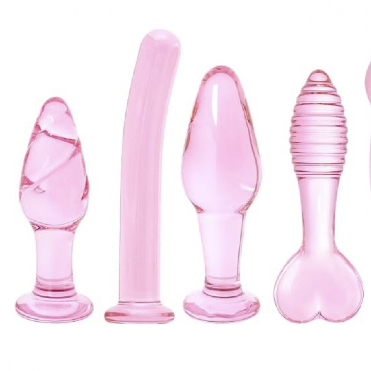 Buy Me Pink Glass Anal Plug Set