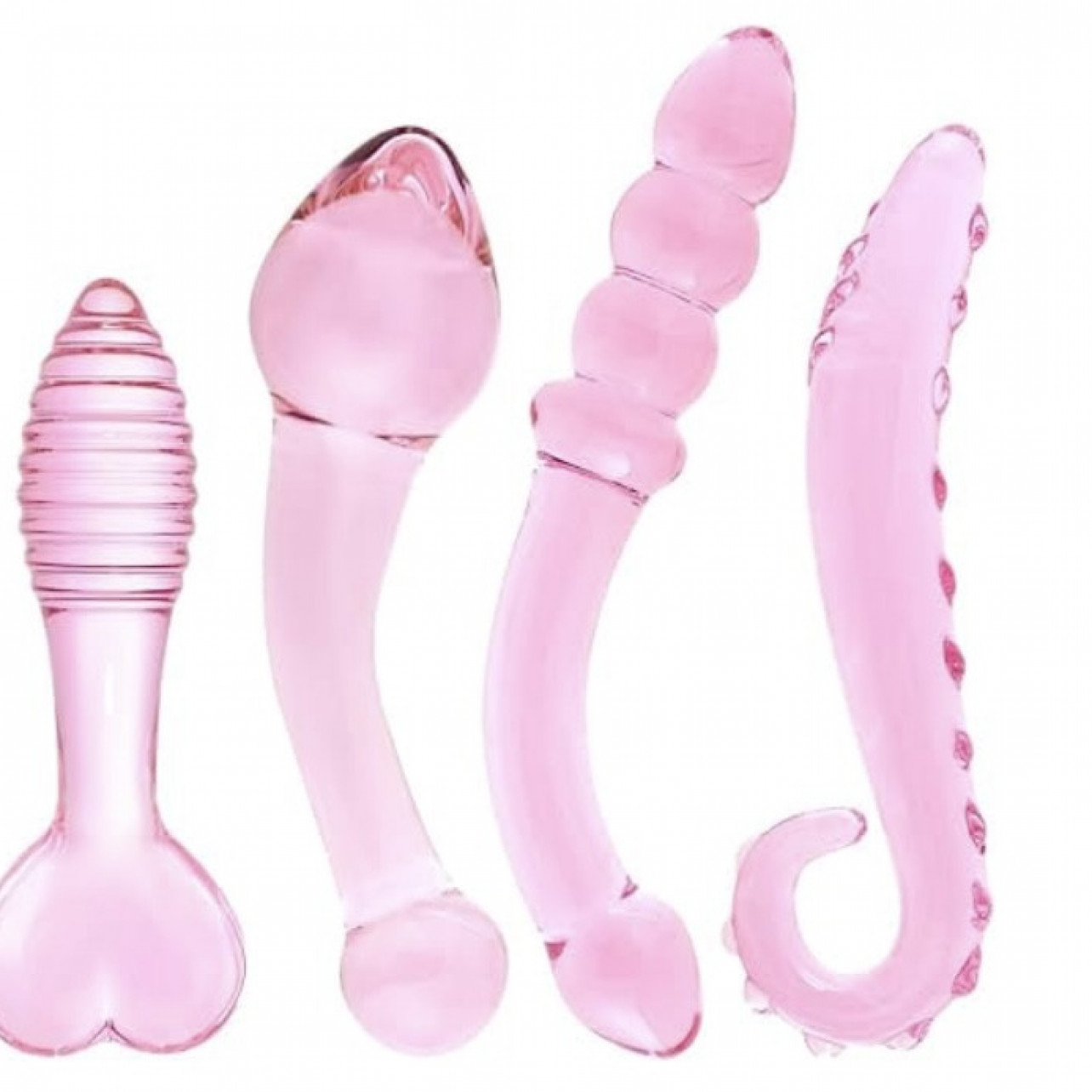 Buy Me Pink Glass Anal Plug Set