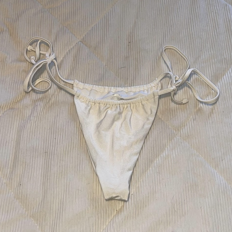 White Thong Bikini Bottom