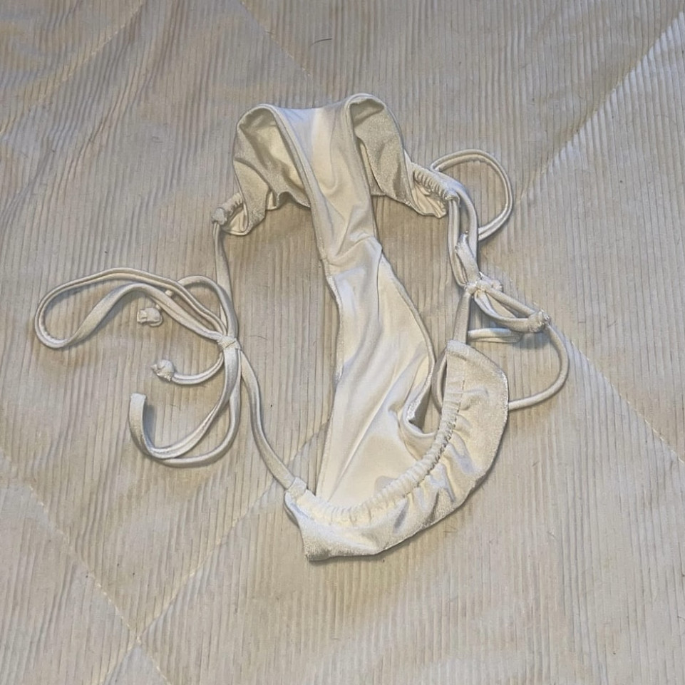 White Thong Bikini Bottom
