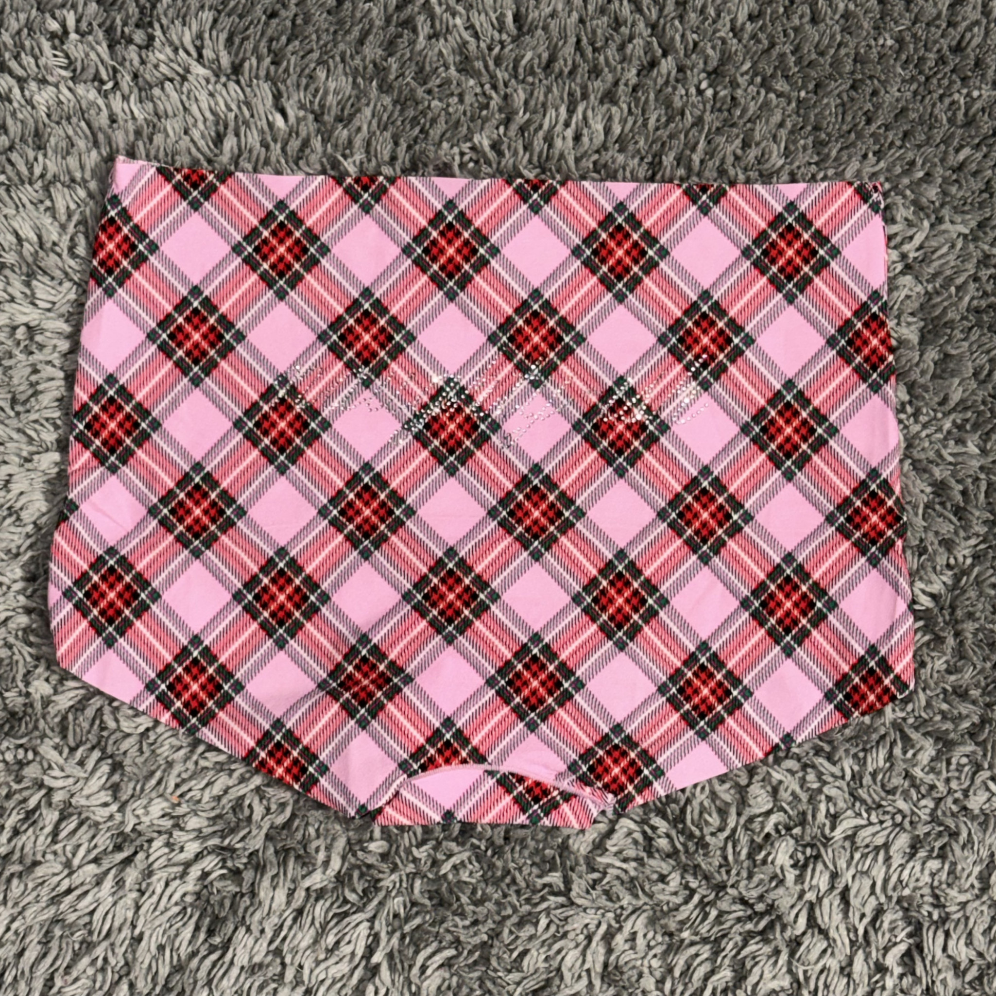 Pink Plaid Seamless Hip Hugger