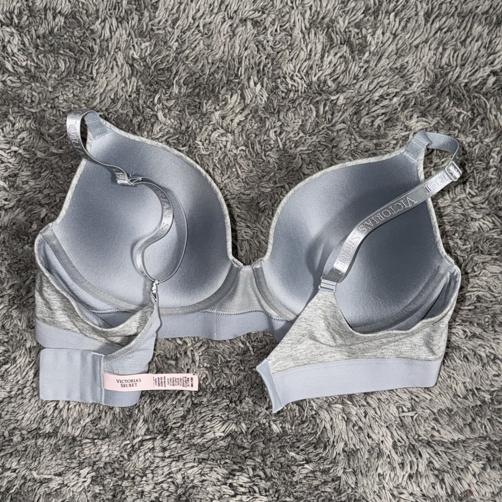 Grey Shine Patch Lightly Lined Demi Bra