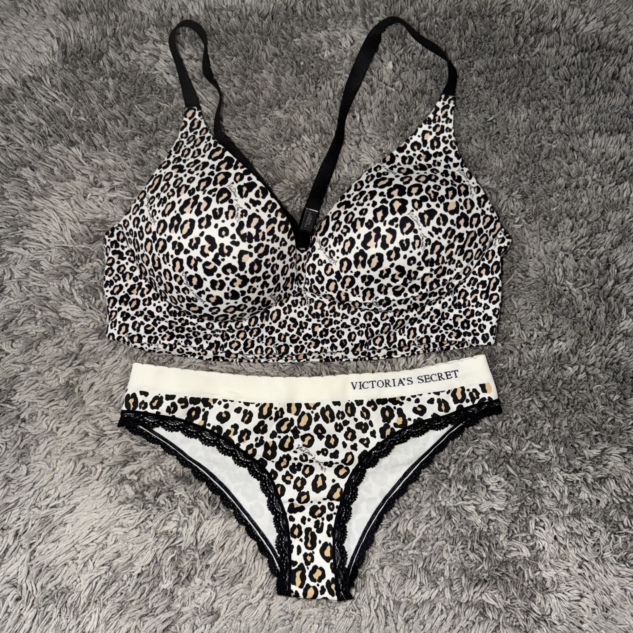 Leopard Bra w Panty Set