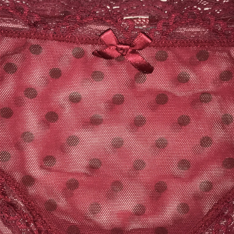 Red Polka Dot Lace Panties