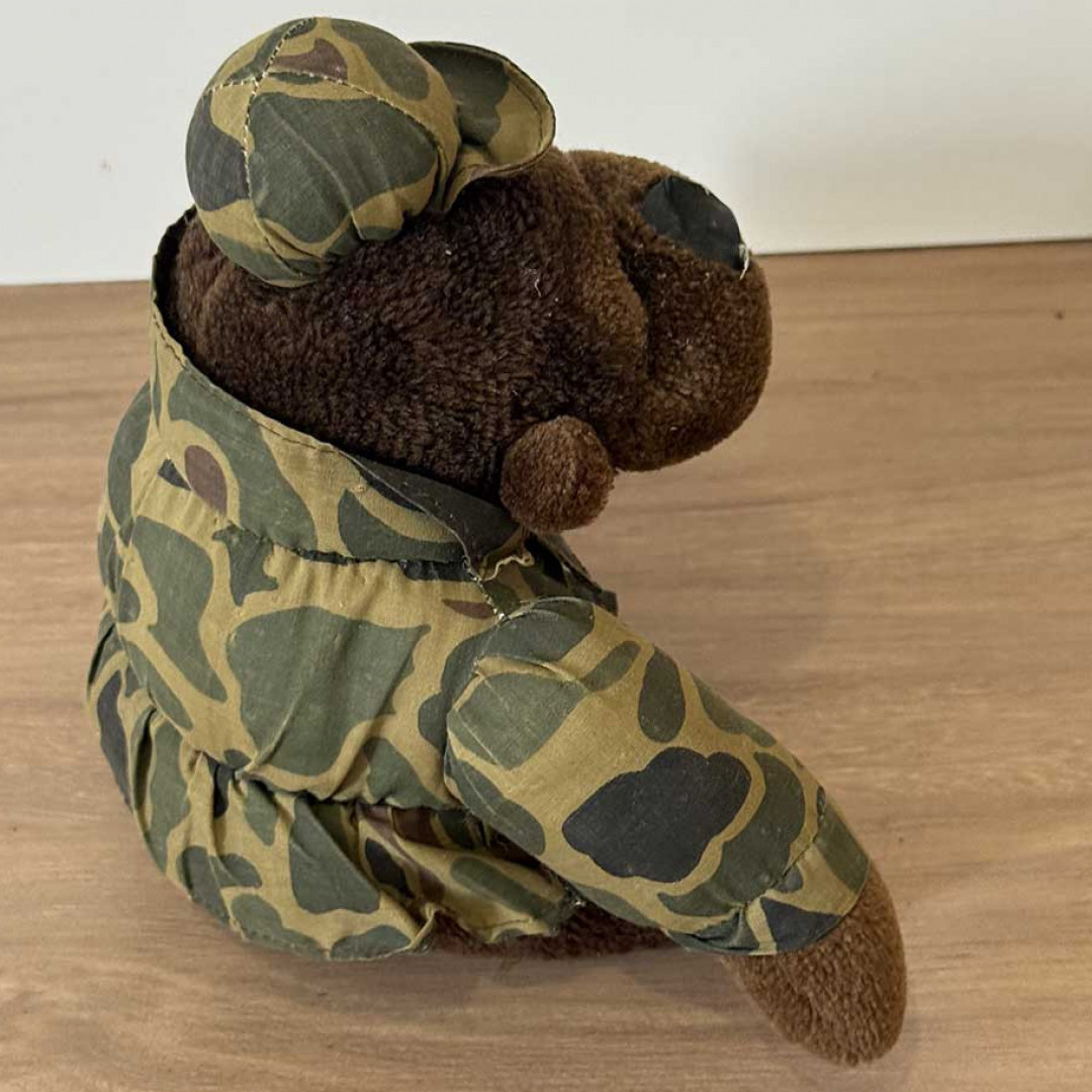 Army soldier plush monkey