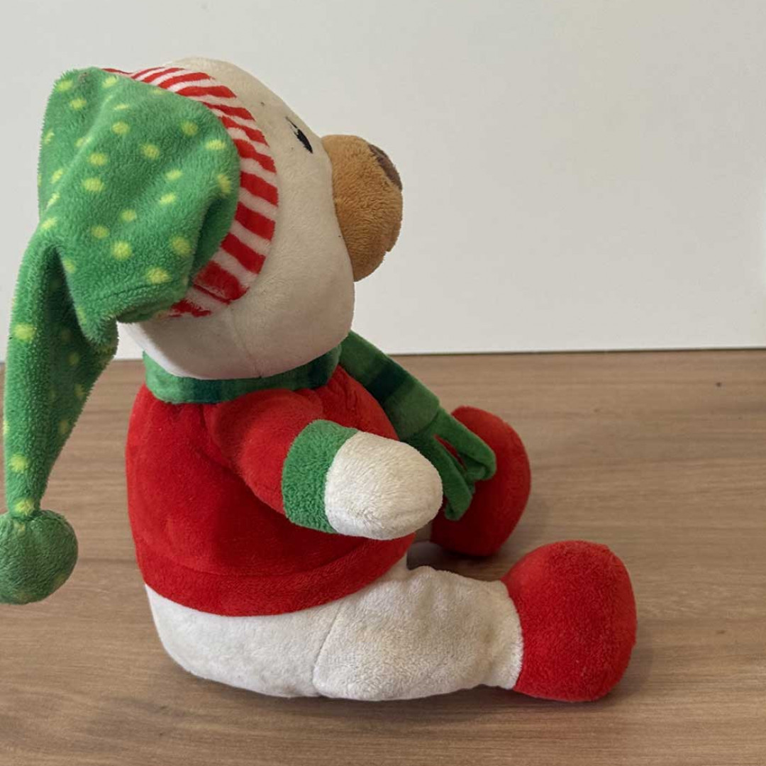 Christmas polar bear plush