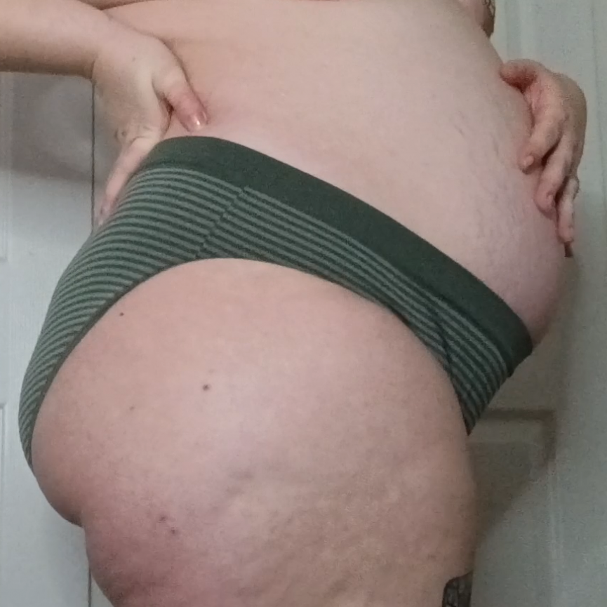 Green Striped Panties