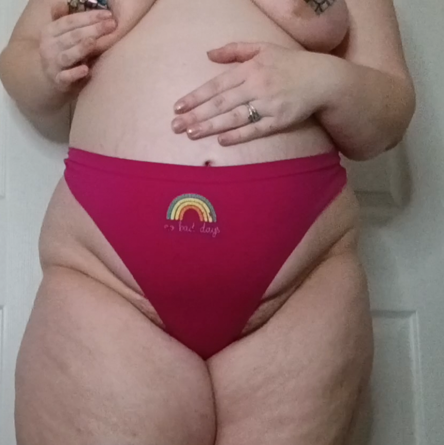 Pink Thong With Rainbow