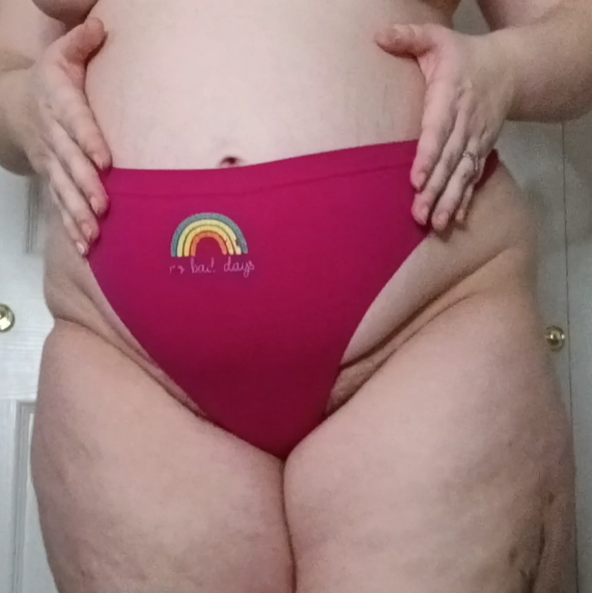 Pink Thong With Rainbow