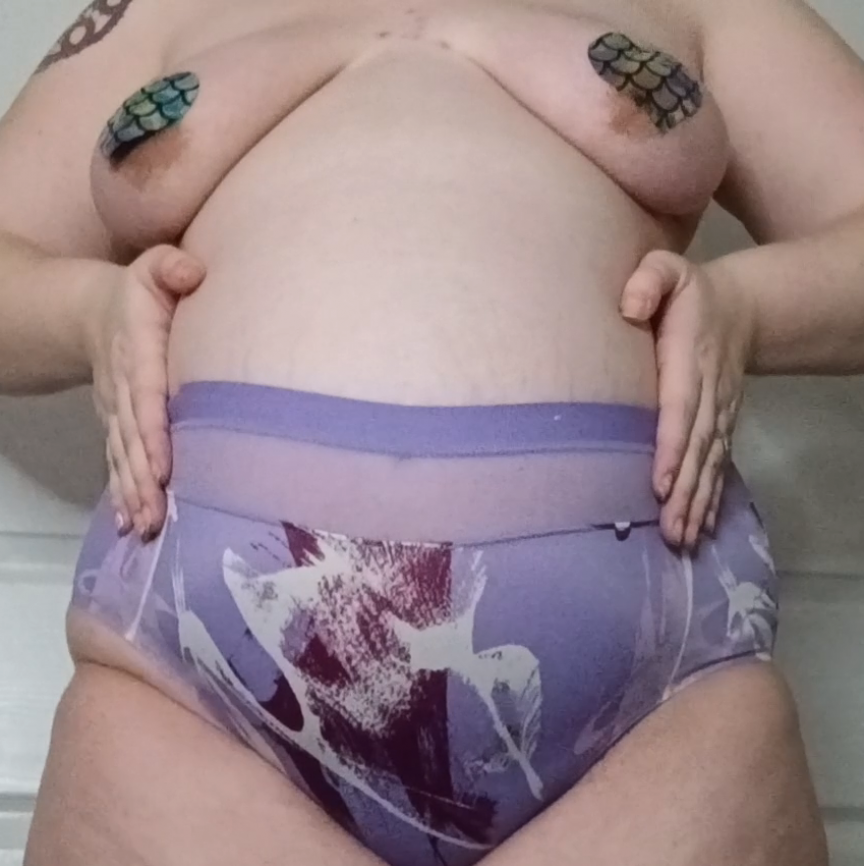 Purple Floral Panties