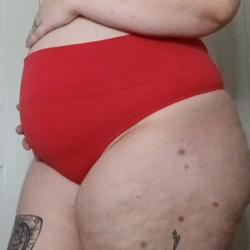 Red Panties With A Thong Back