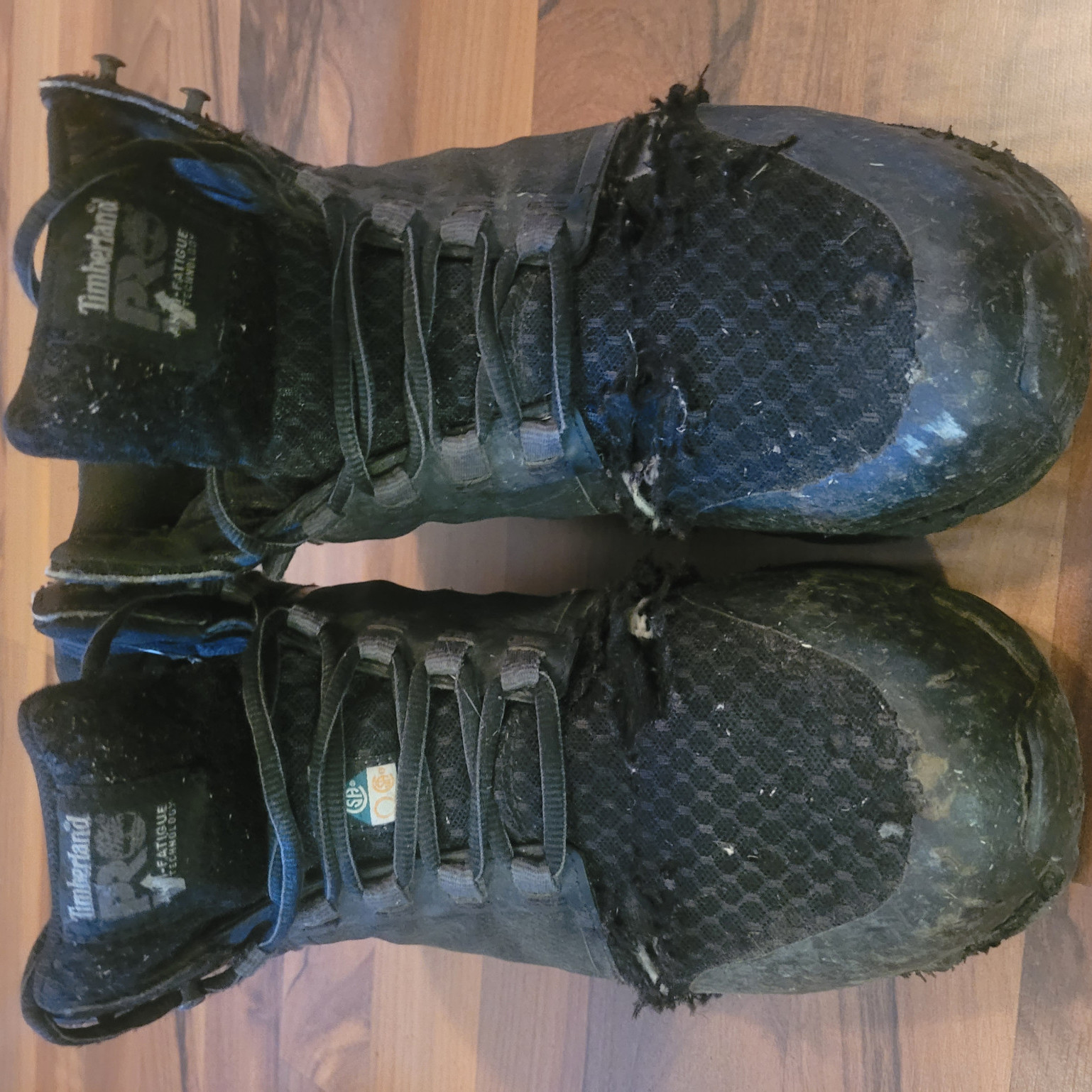 Black work boots