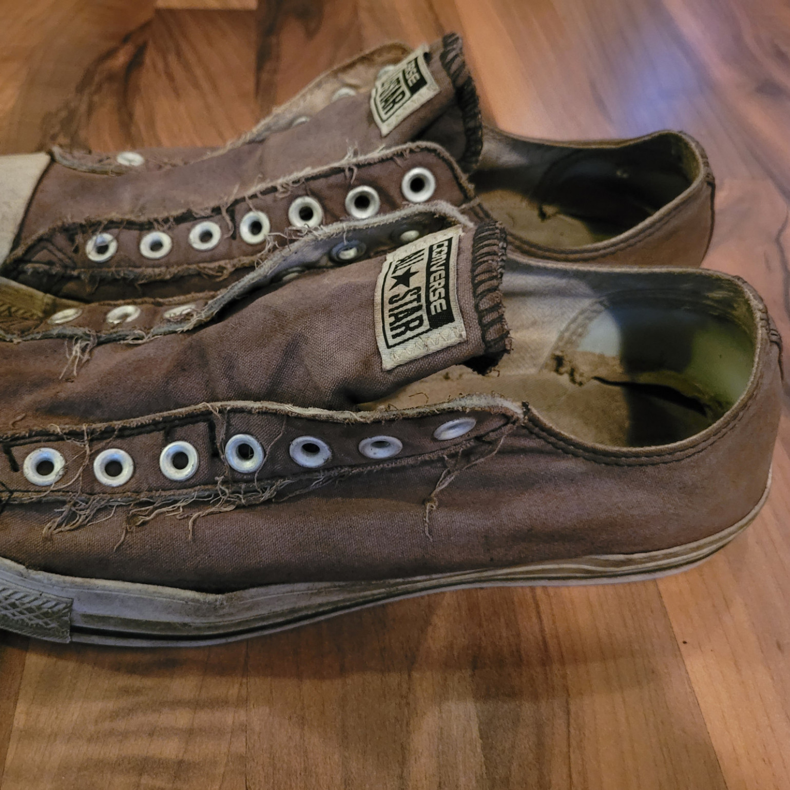 Purple Converse Slip On shoes