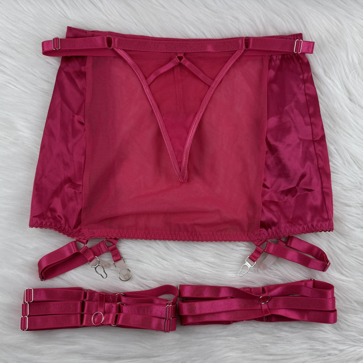 Neon Pink Set with Skirt