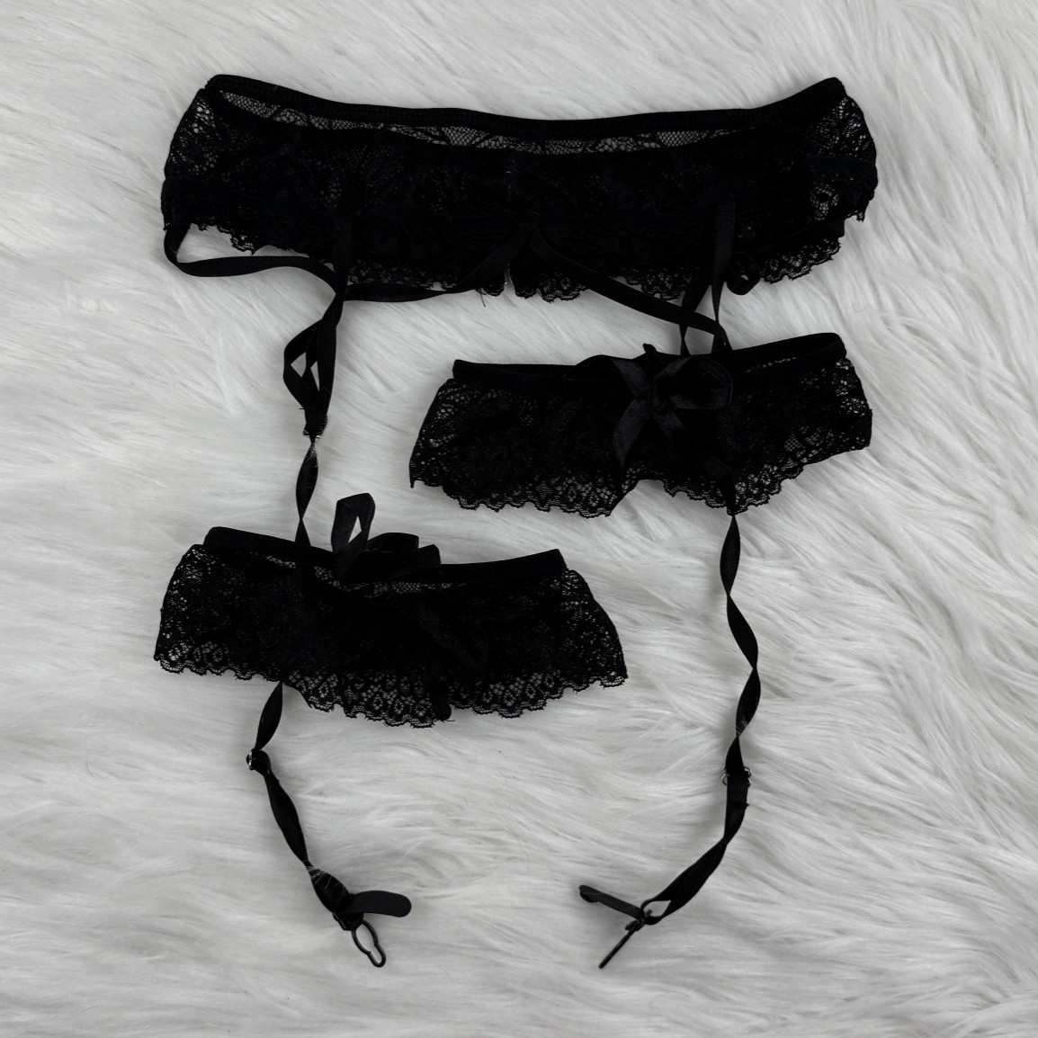 Lacy Black Set