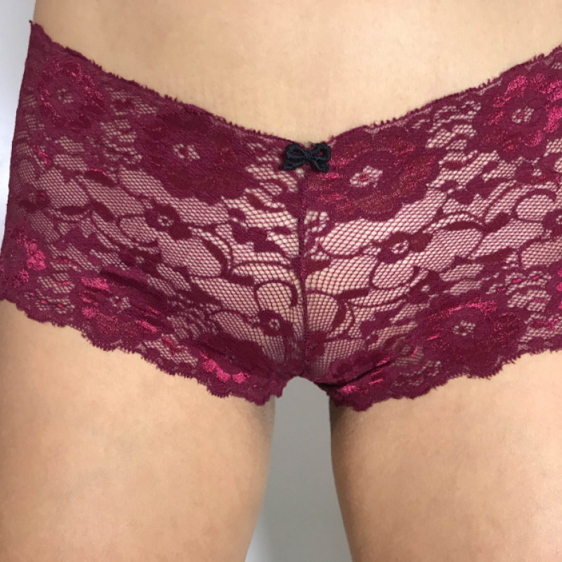 Red Lace Shortie Panty