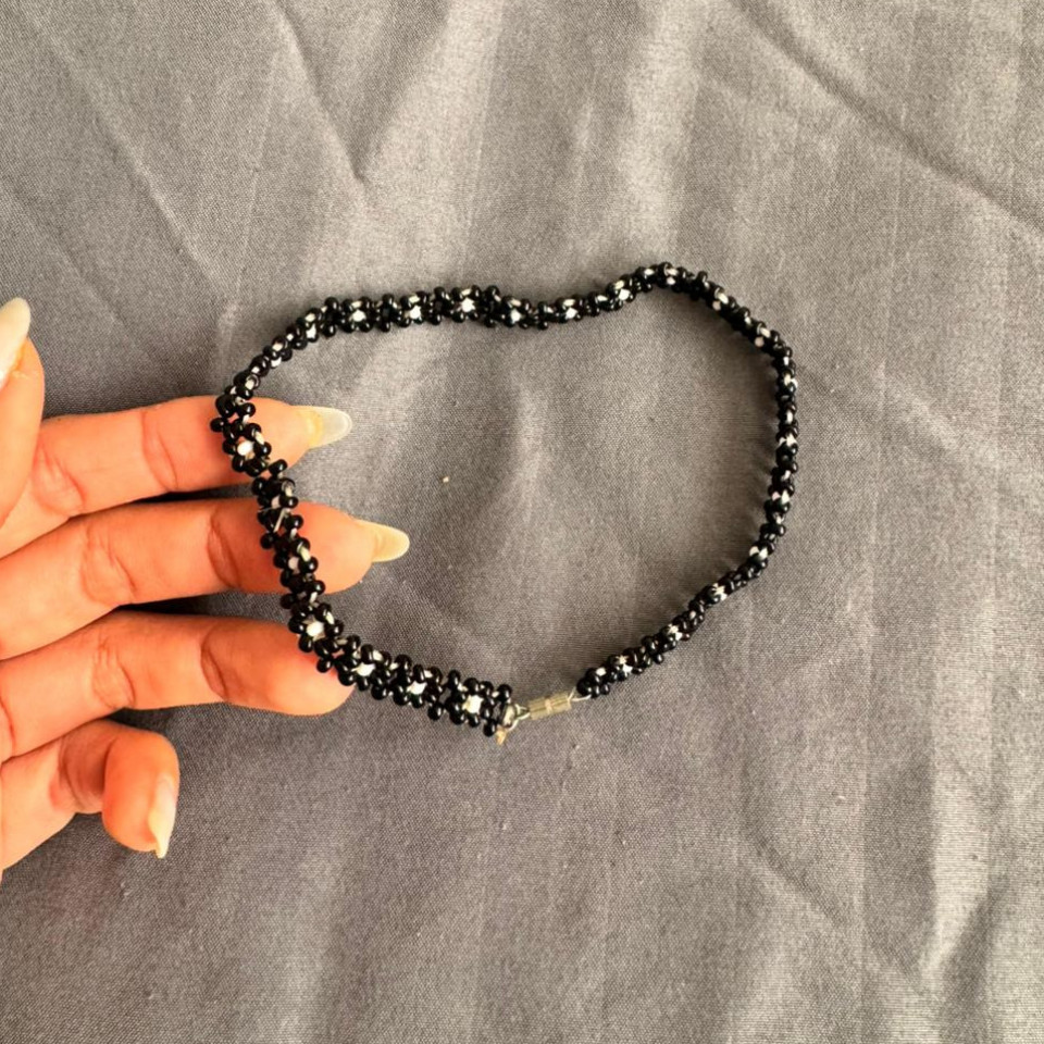 Black Flower Choker