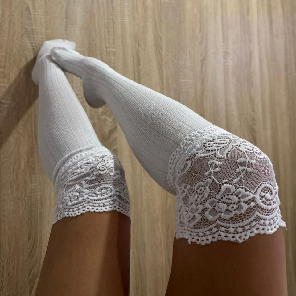 White Lace Stockings