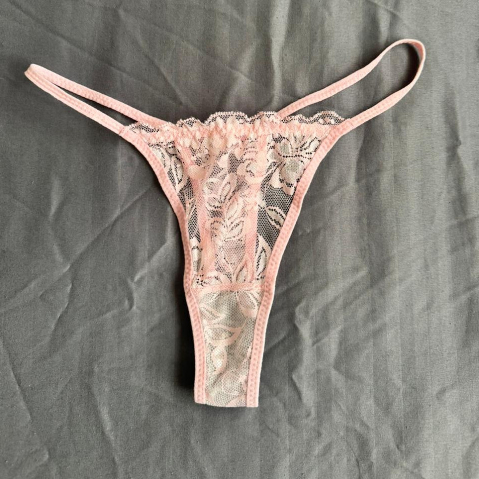 Pink Lace Thong