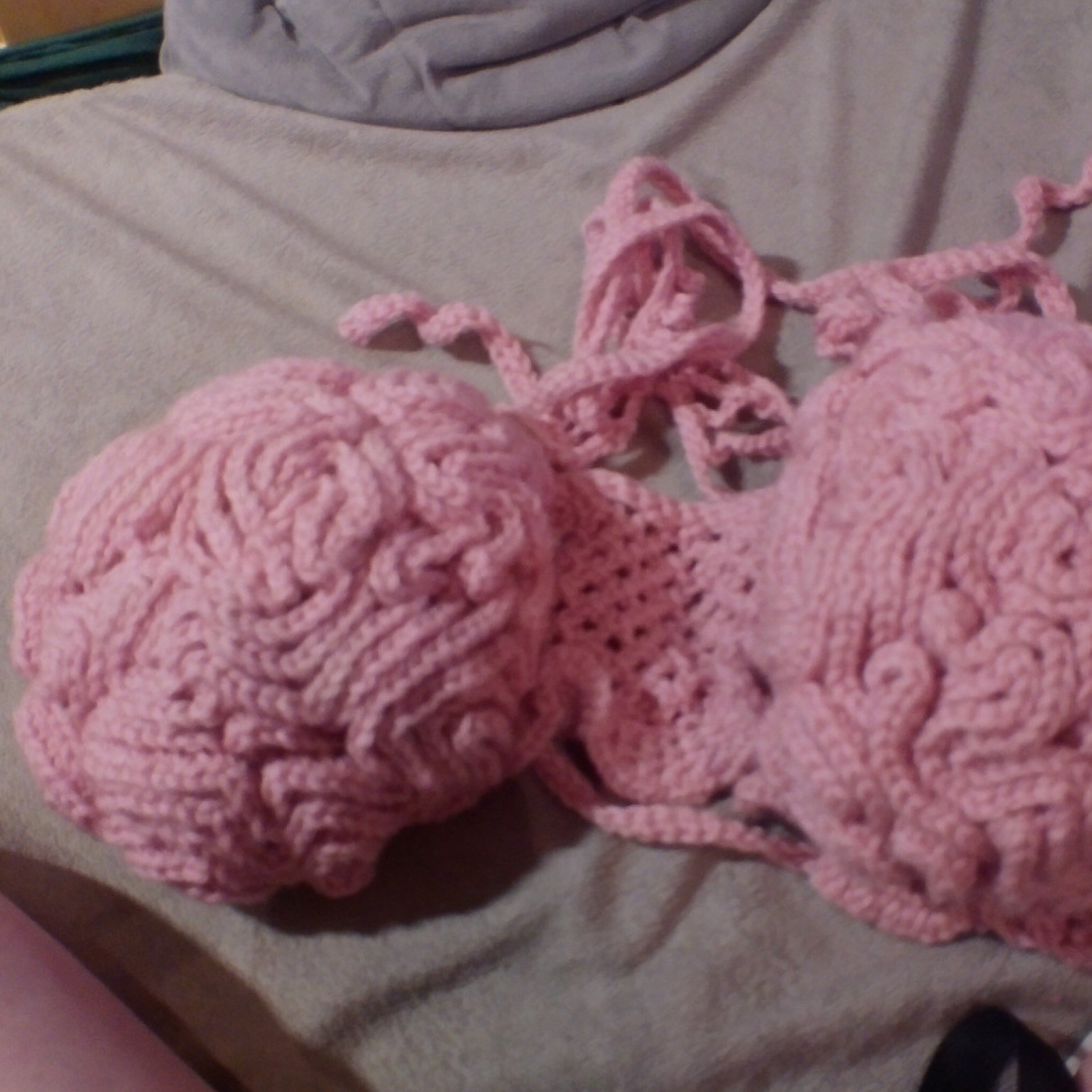 Ruffled bra