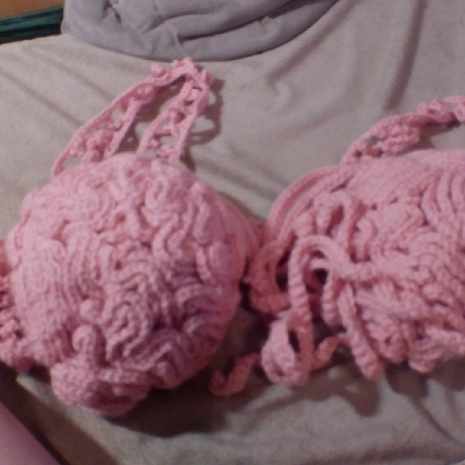 Ruffled bra