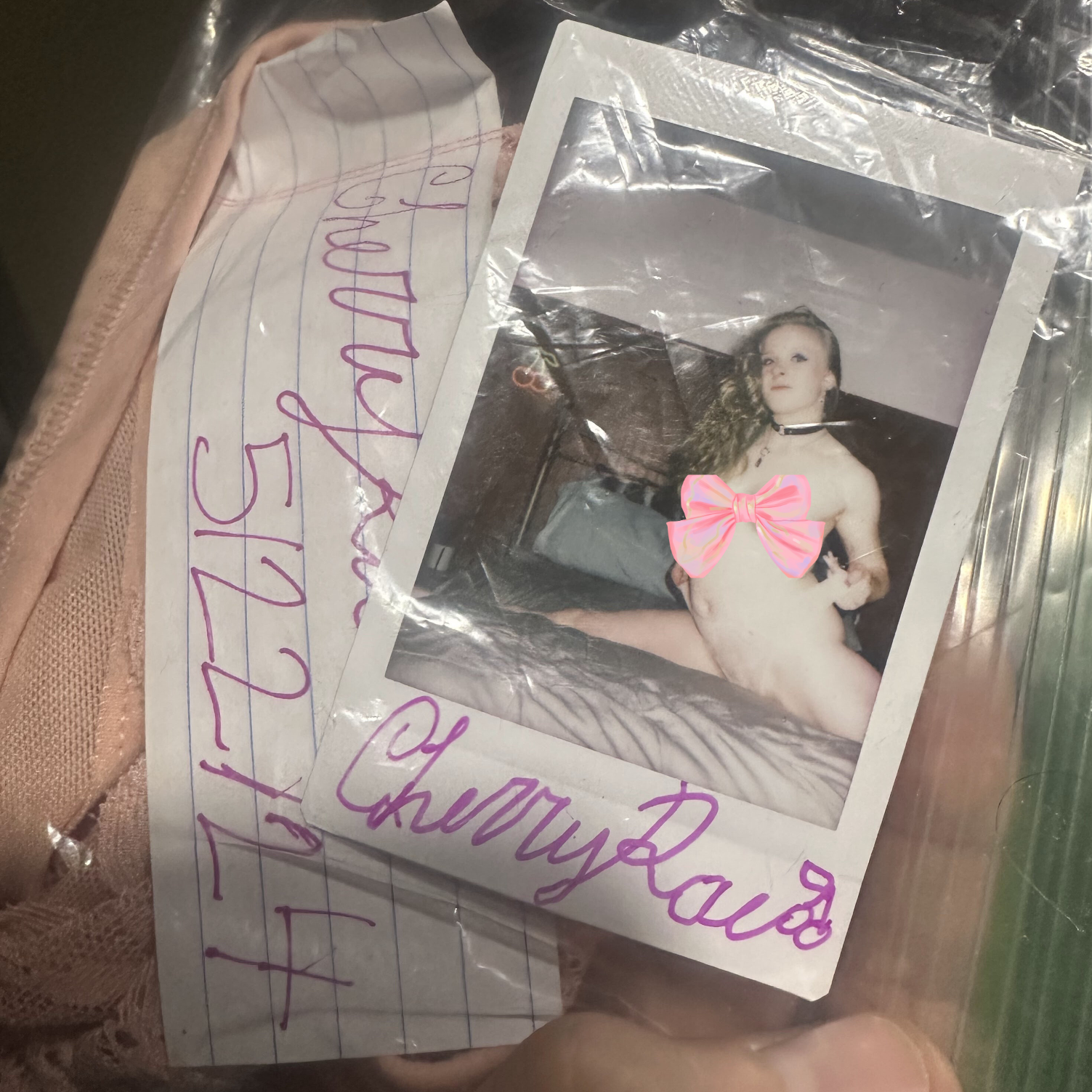 Peach Lace Panty Slut Sunrae_Fae Bundle
