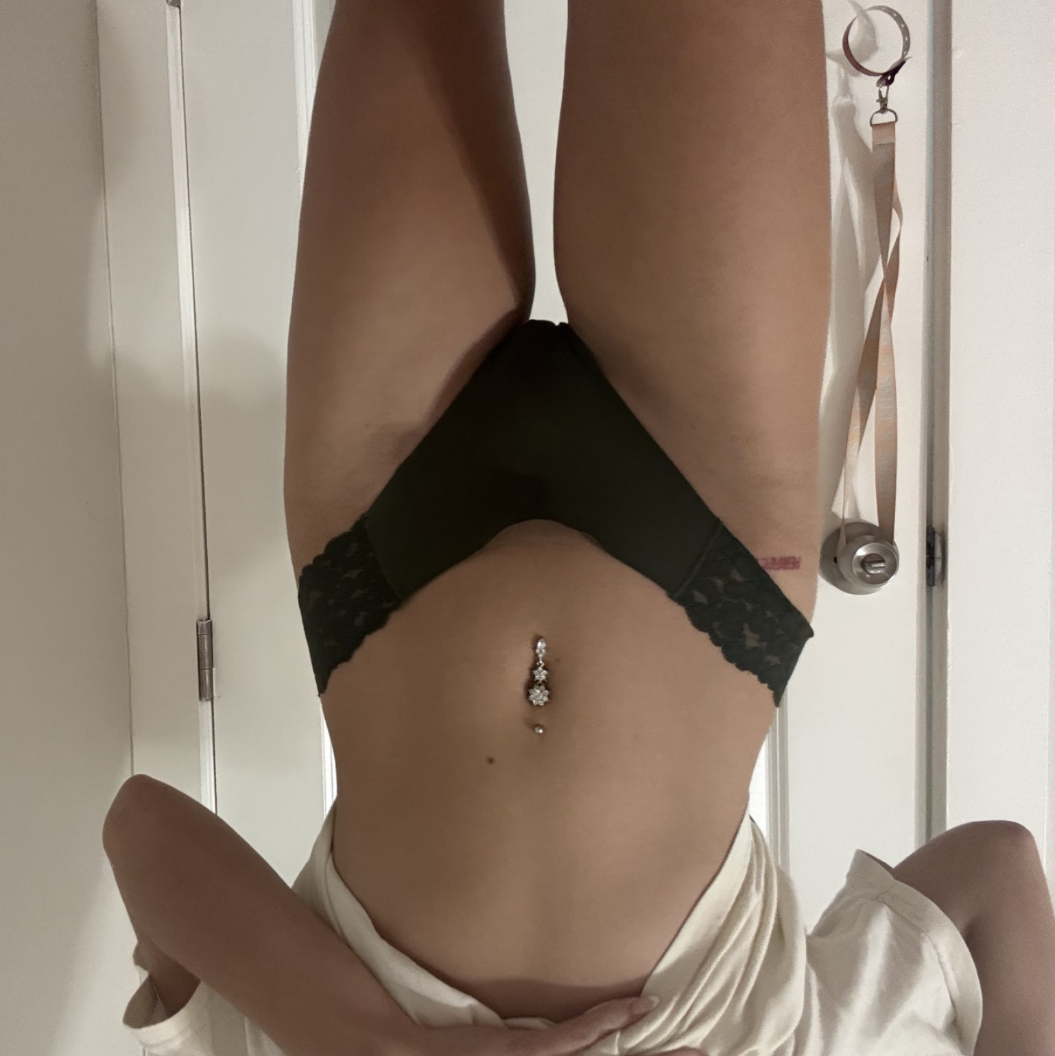 Green thong panty