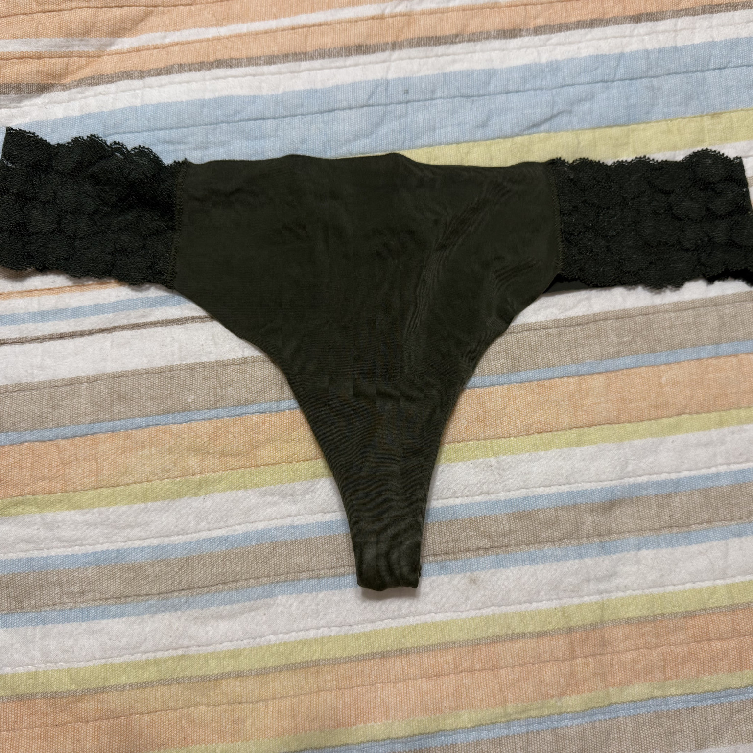 Green thong panty
