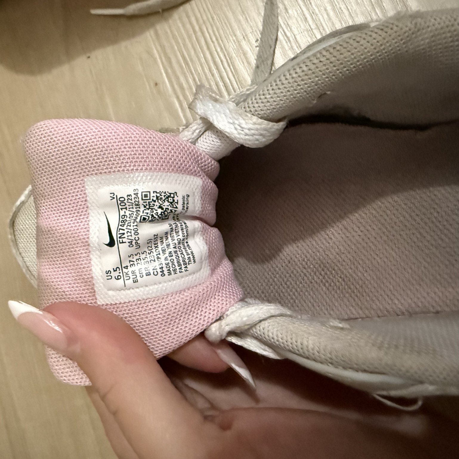 Pink and gray Nike Air Max Sneakers