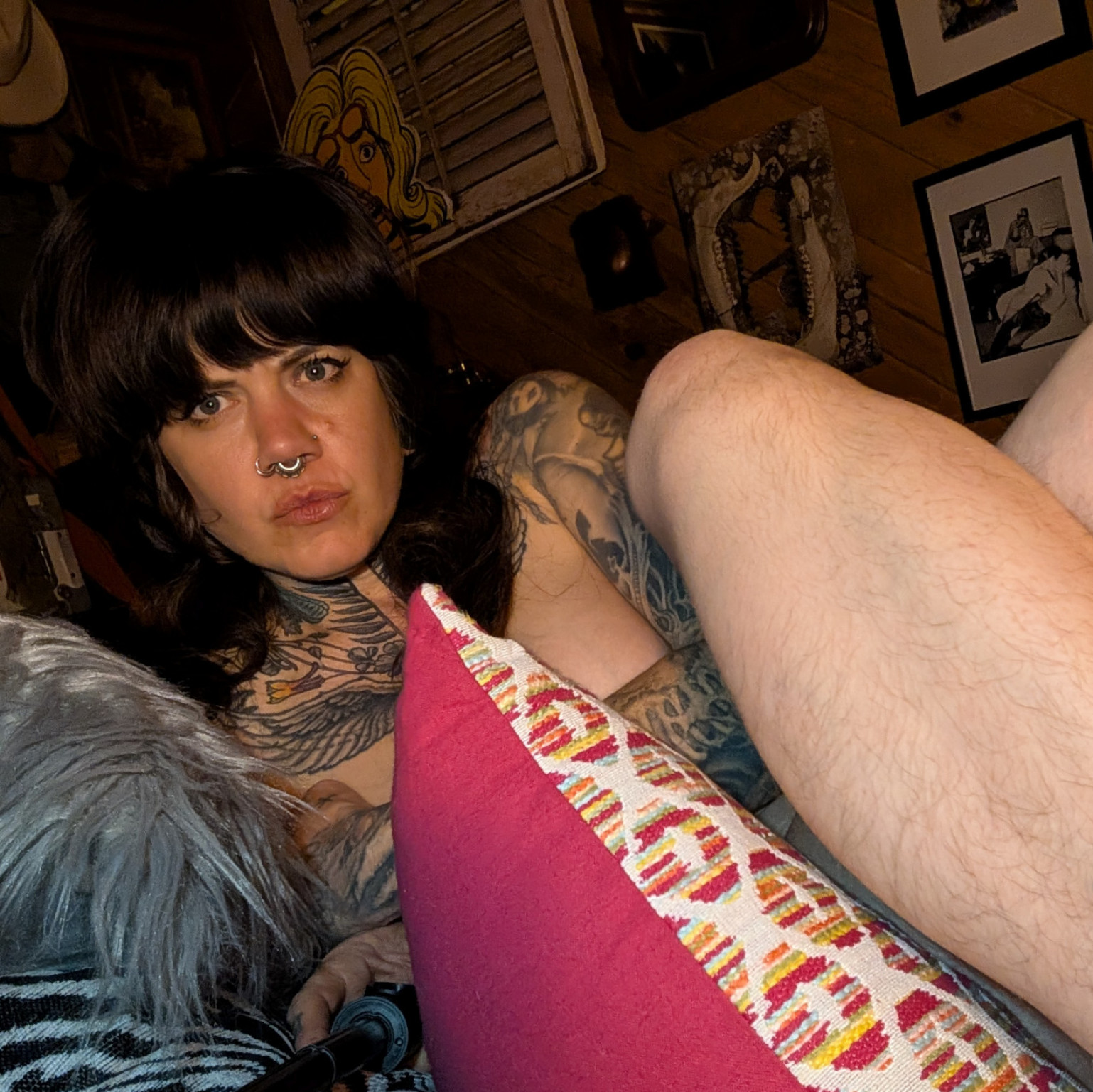 Selfies in weird places