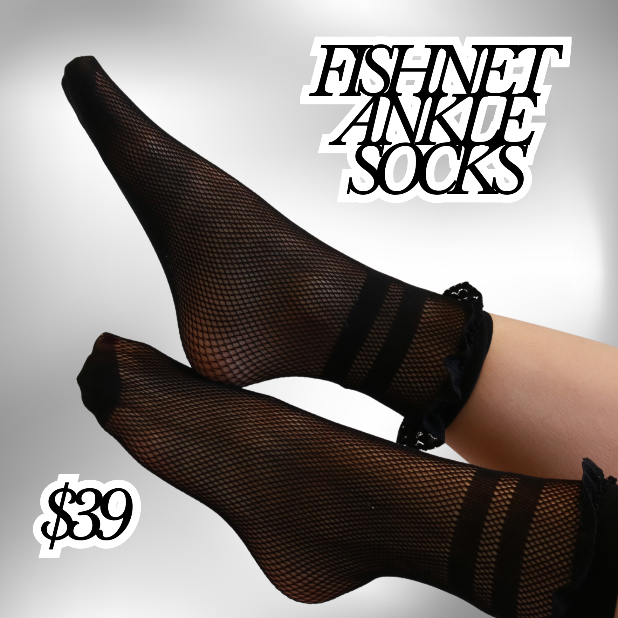 Fishnet Ankle Socks