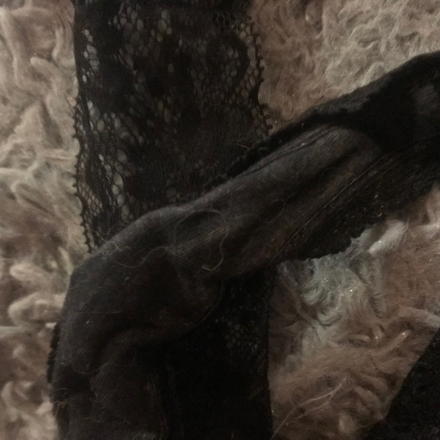 Well Worn Small Black Thong