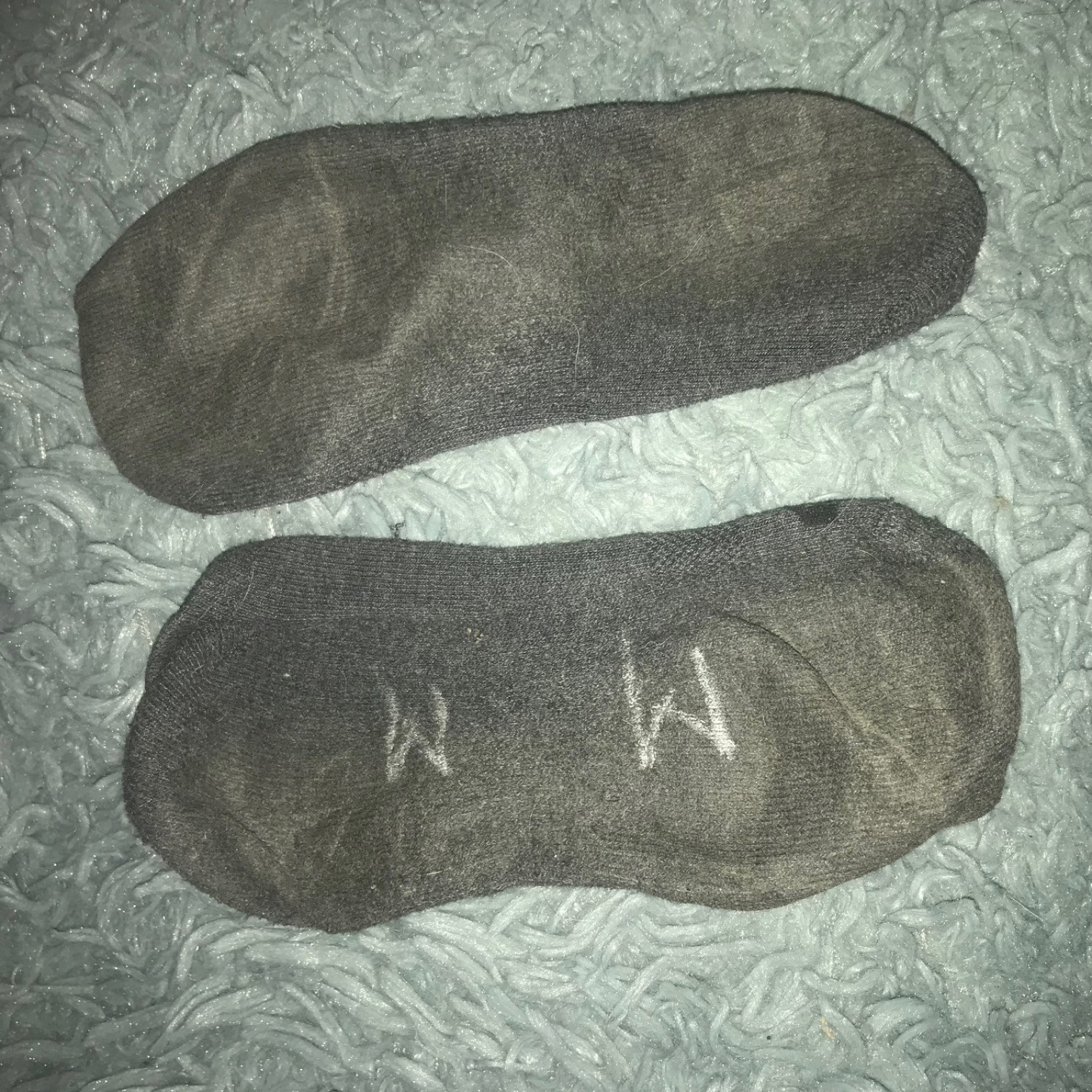 4 Day Old Socks with Handwritten Initials