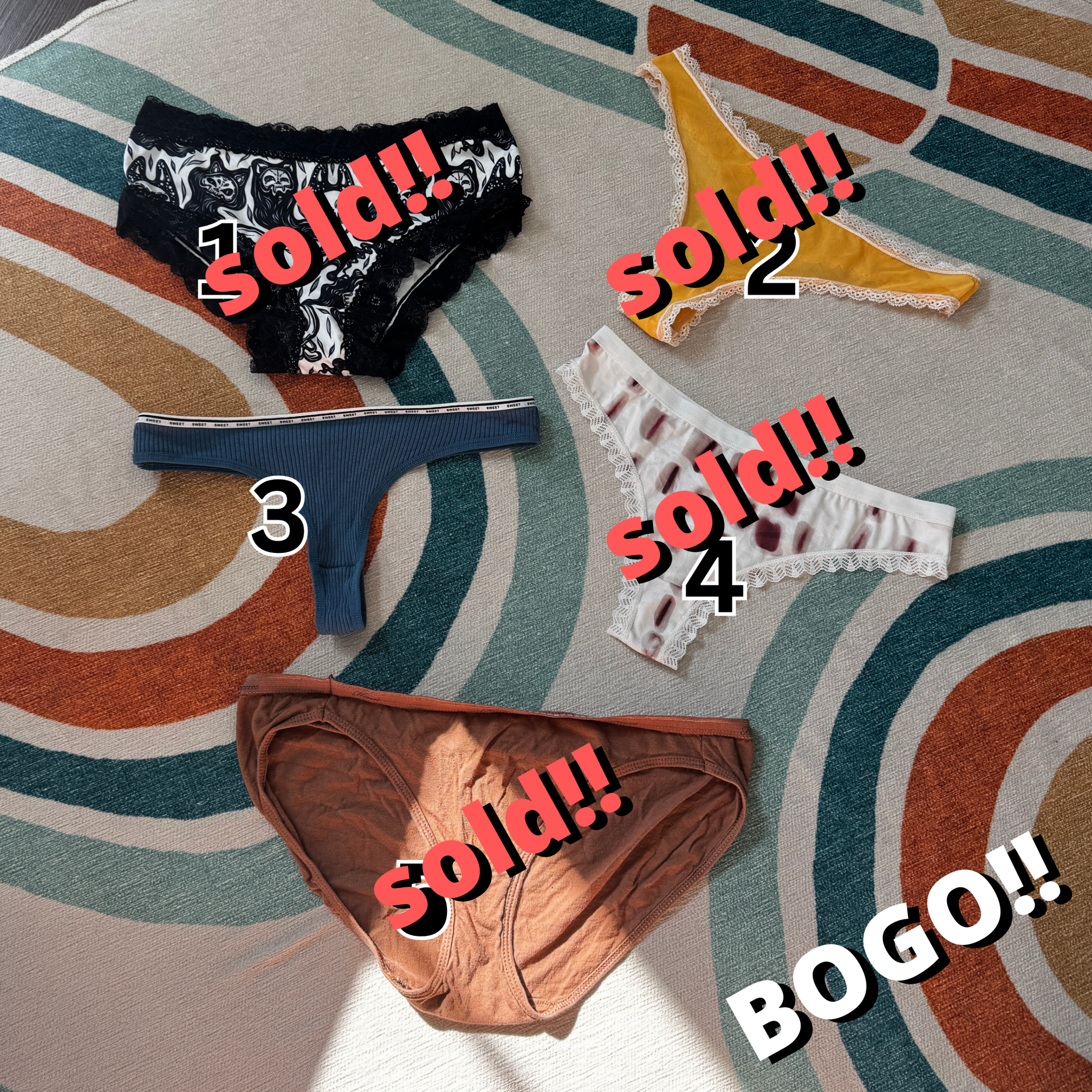 BOGO Worn Panties: You Pick One and I Pick One