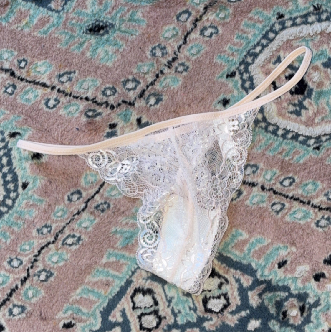 Pale Pink Lace GString