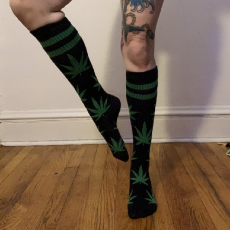Marijuana Knee Socks