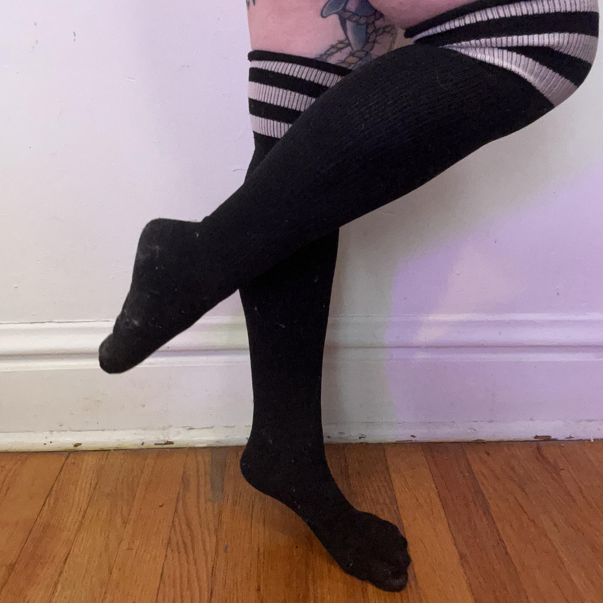 Dirty Stripper Thigh Socks