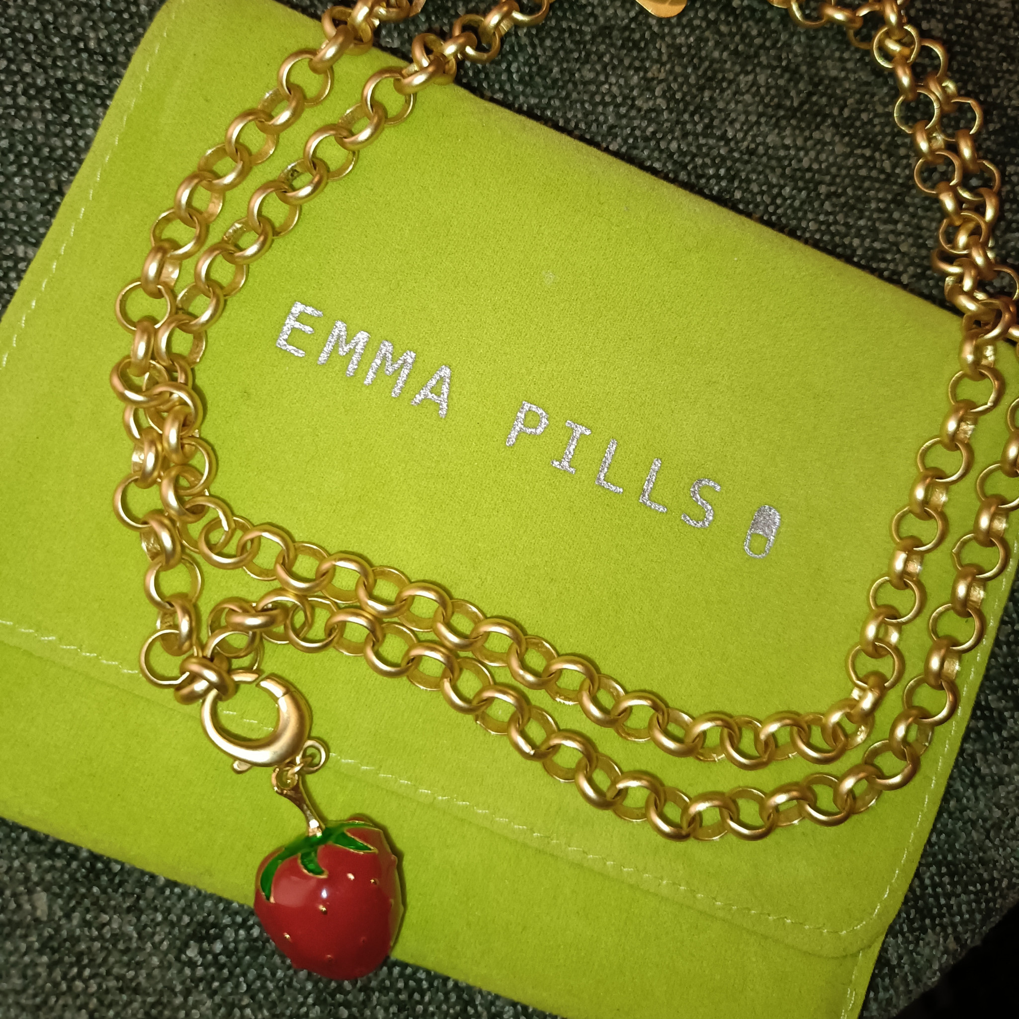 Emma Pills Strawberry Necklace