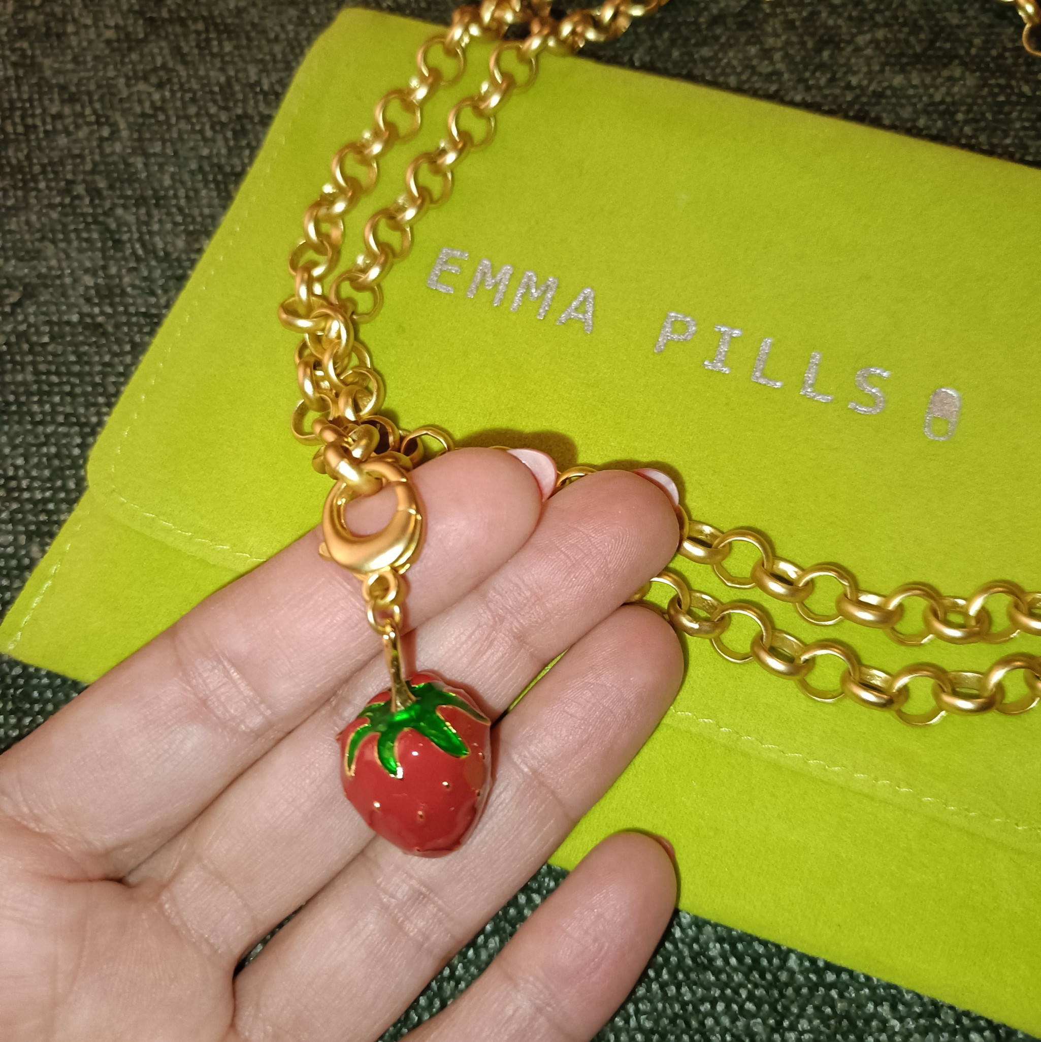 Emma Pills Strawberry Necklace
