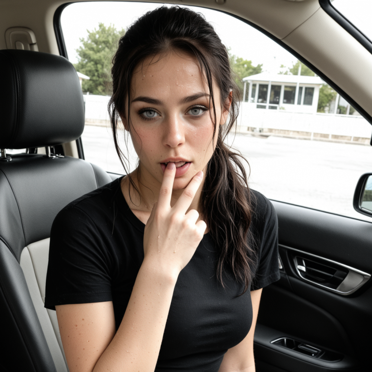 Day22 Gym Car Lingerie All Wet