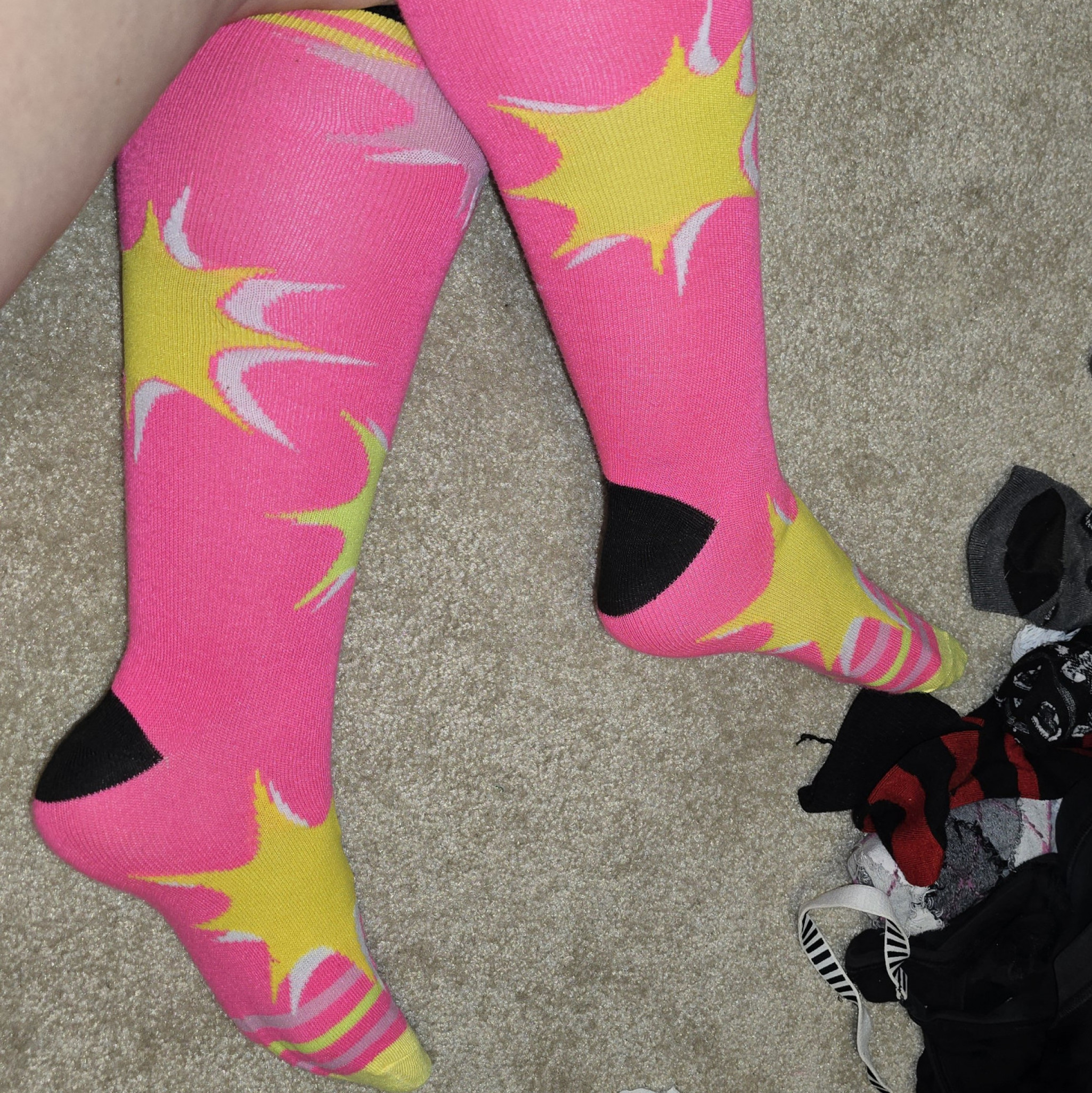 Pink Knee High Socks