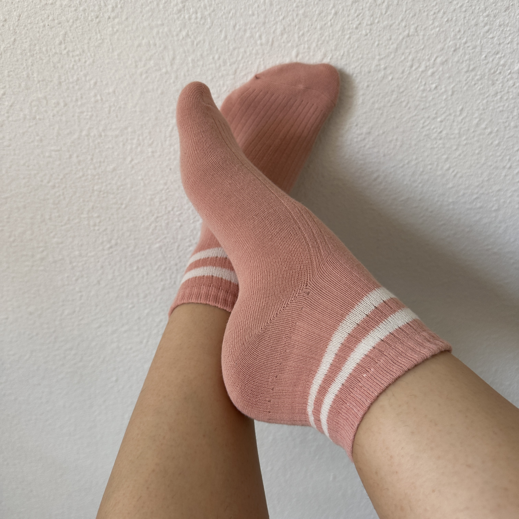 Short Pink Sporty Socks