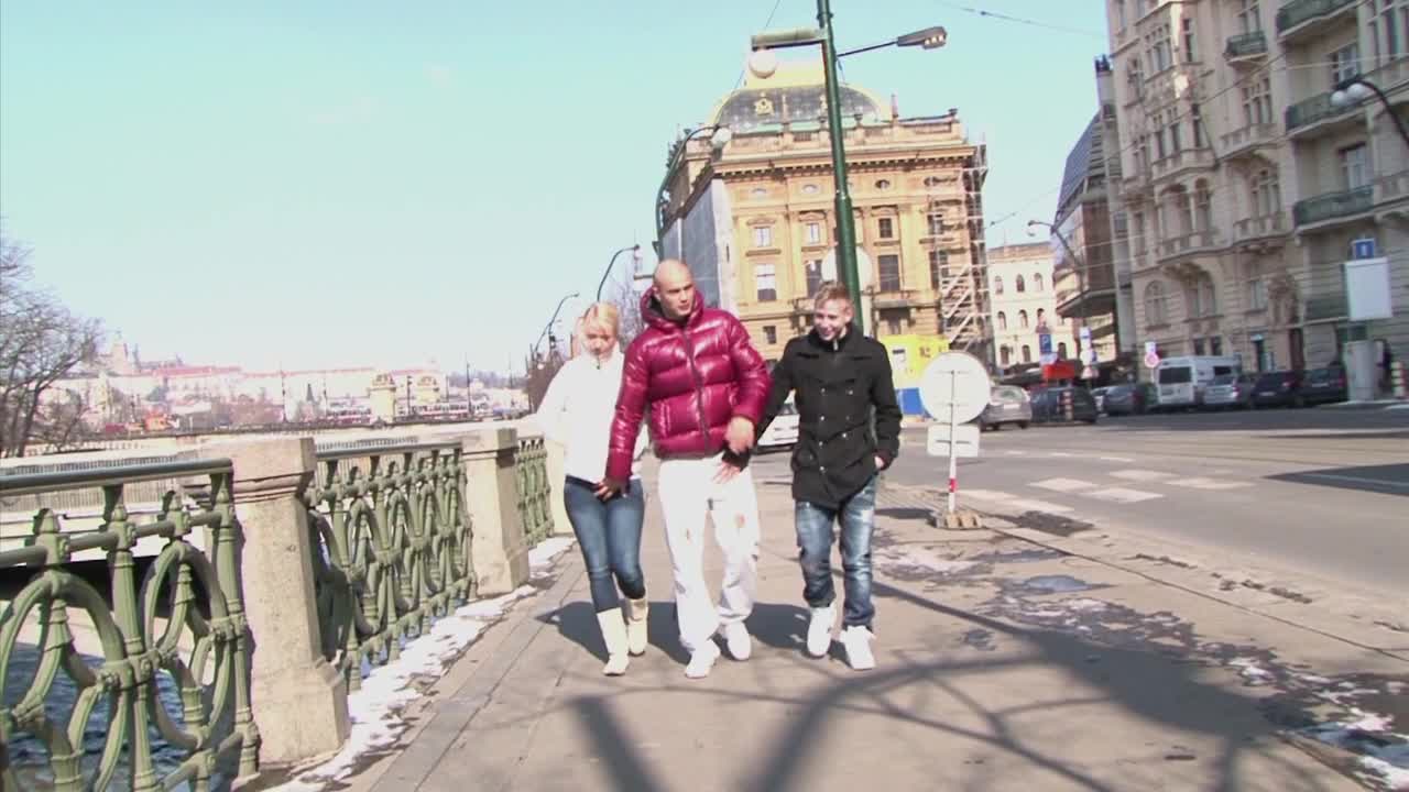 Bisex Couple Groping in Public